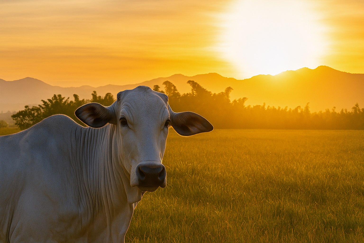 Equipamentos pecuários no campo